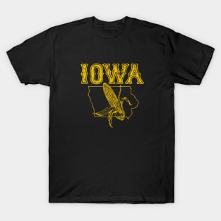 Vintage IOWA state corn design T-Shirt